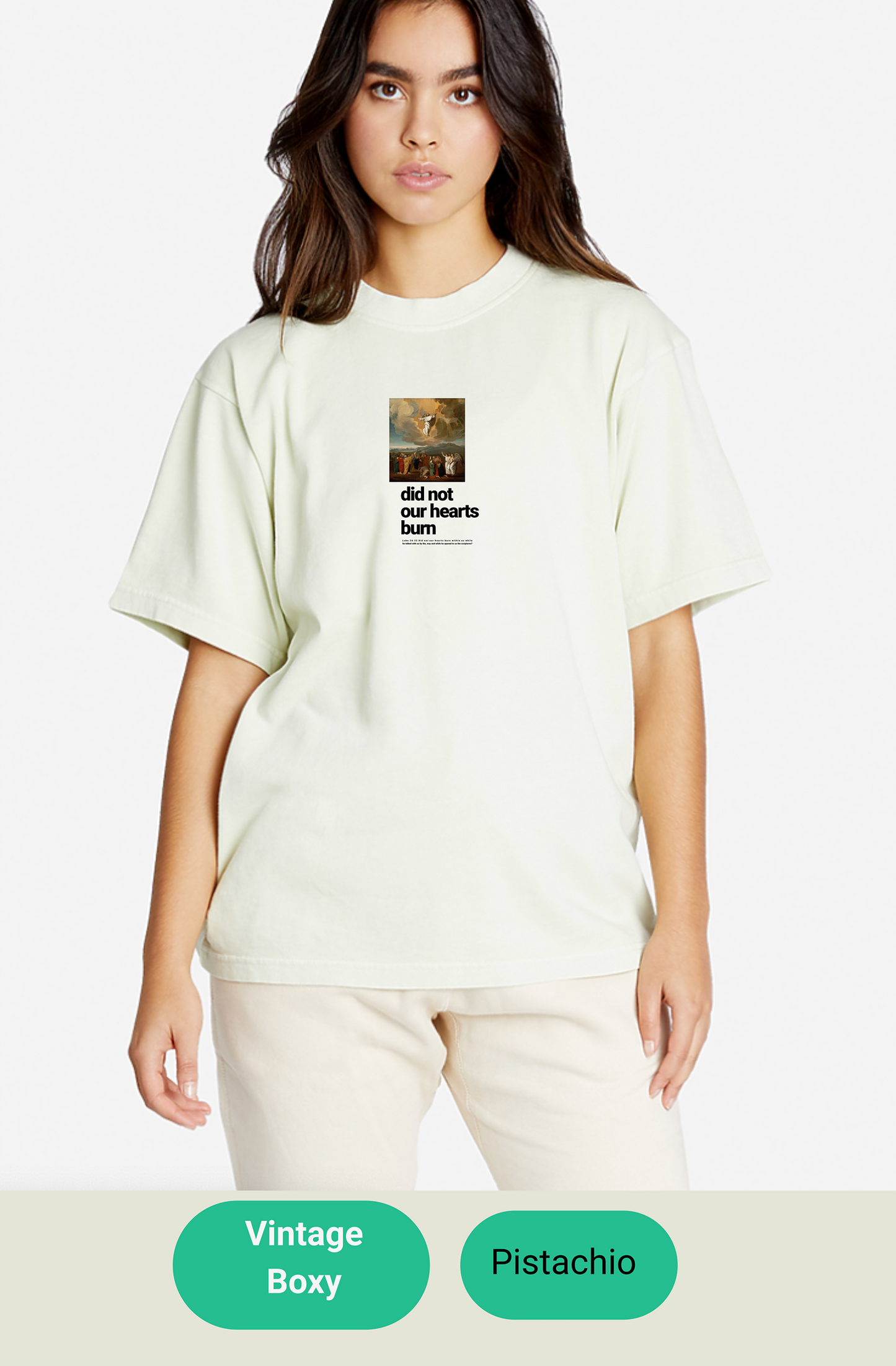 "did not our hearts burn" T-shirt